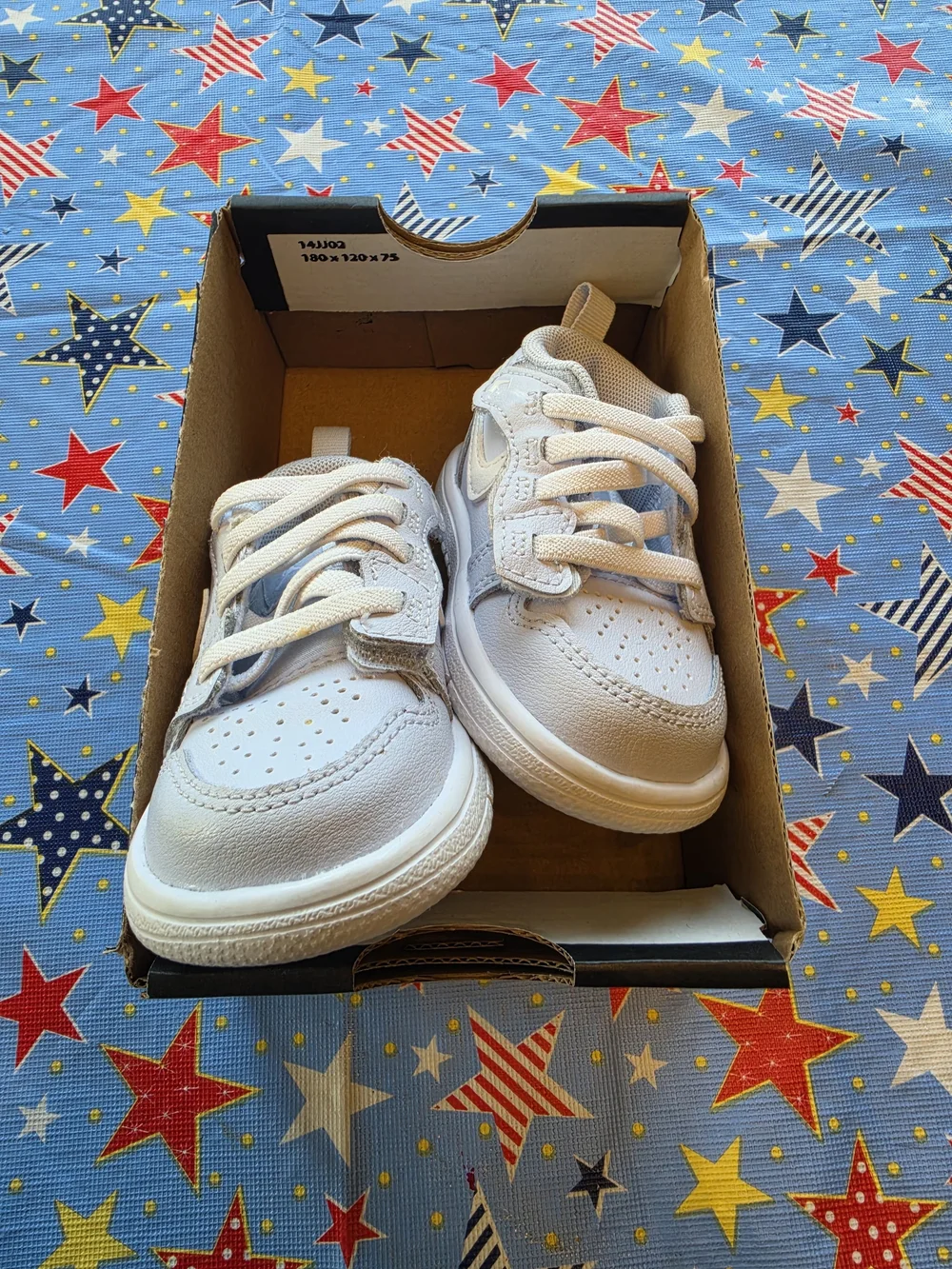 Nike Baby Jordan 1 Low ALT Cobalt Bliss Neutral Grey White